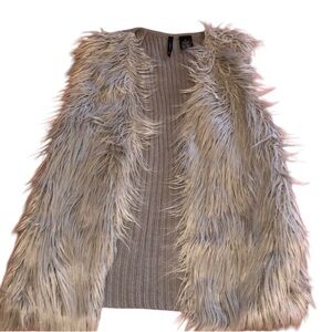 New Directions Faux Fur Sweater Vest